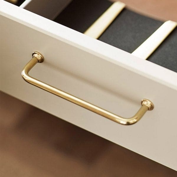 33062 Handtag 1353 polerad massing cc 128 mm