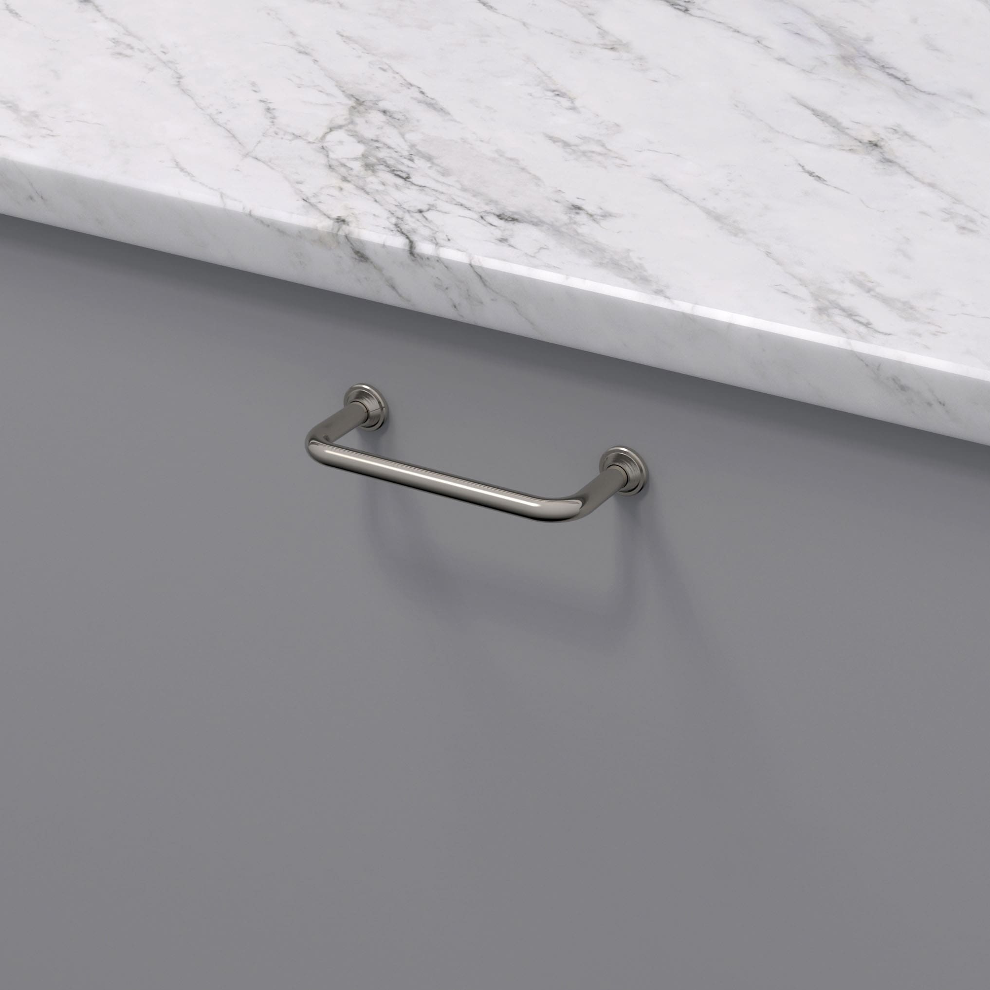 Beslag Design Handtag 1353 Förnicklad 87 mm