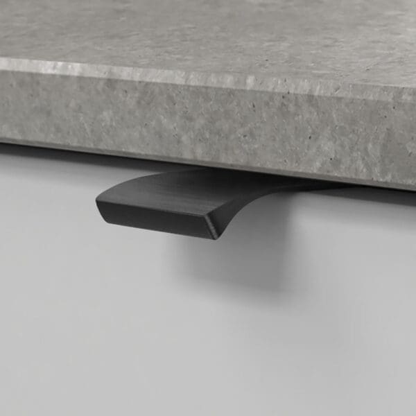 Profilhandtag edge straight svart 304155 11 40 mm ncs s 4500 n noble concrete grey