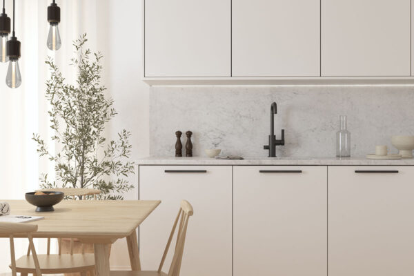 marmor bianco carrara modernt kok a 16 svart 2