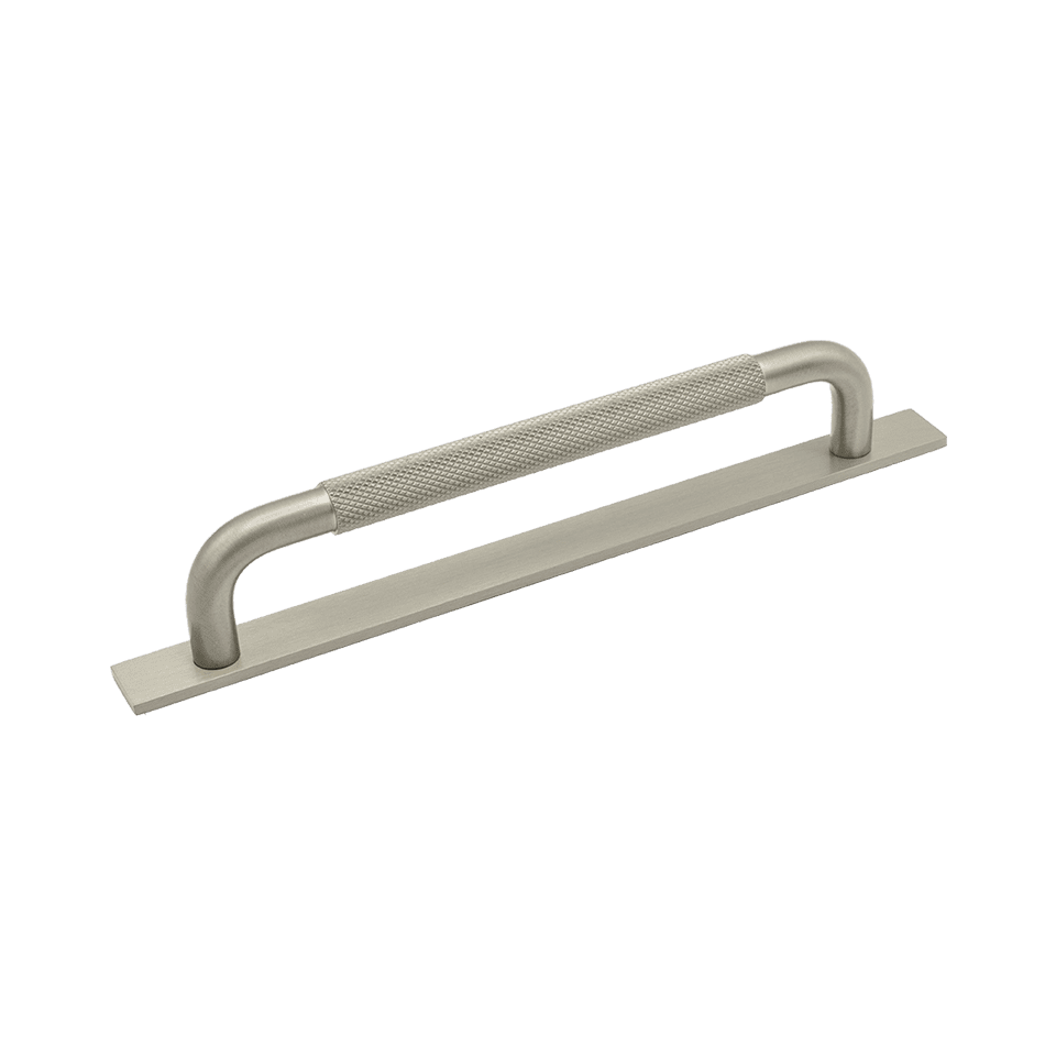 Beslag Design Handtag Helix med bricka / rostfri look 160 mm - metall