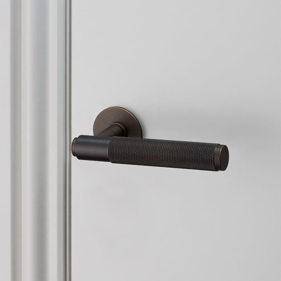 Buster Punch door lever handle smoked UNSPRUNG high res