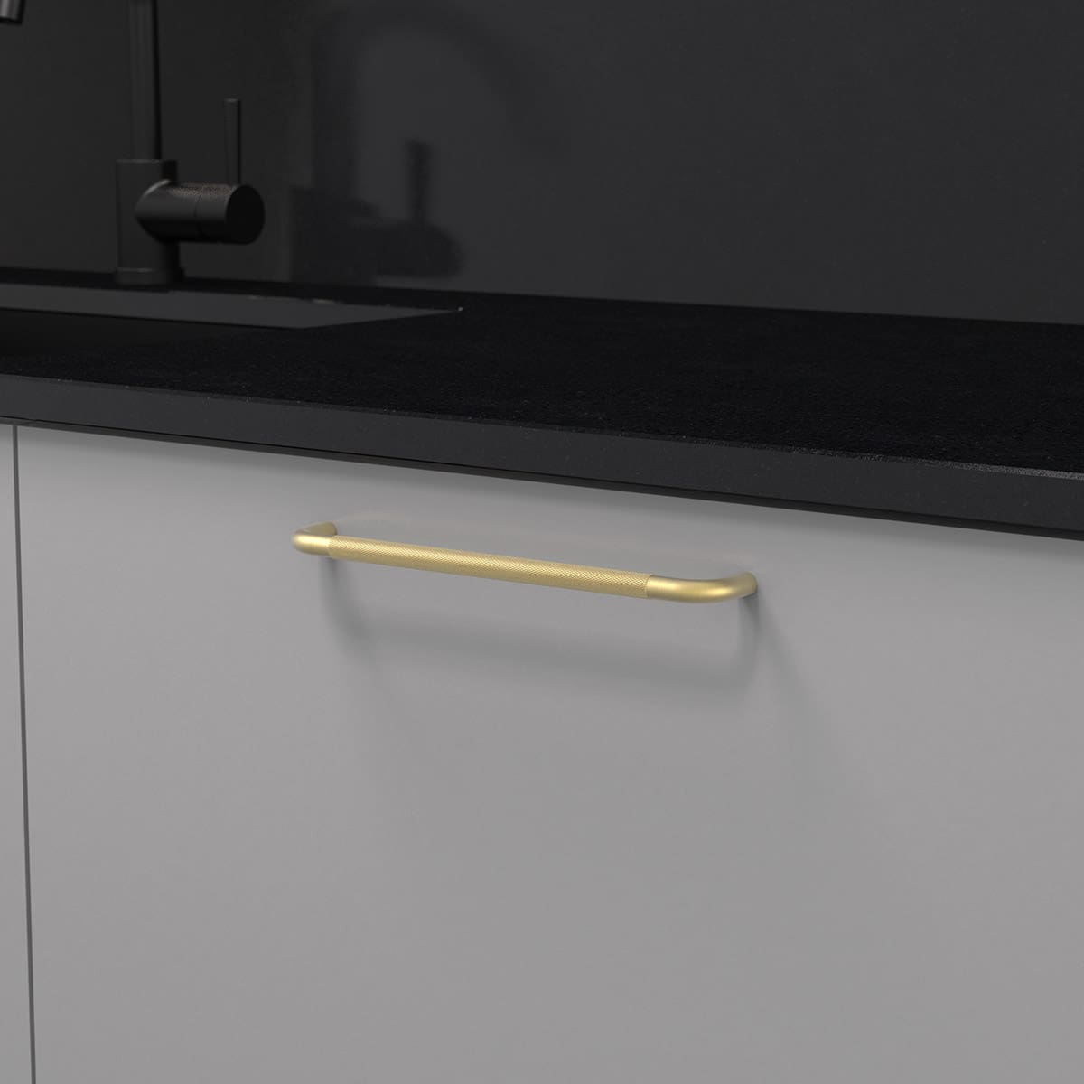 Beslag Design Handtag Helix mässing 224 mm