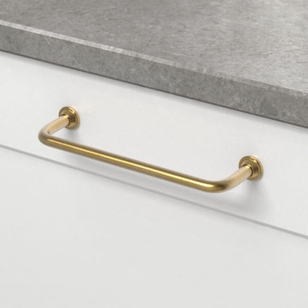 Kökshandtag 1353 obehandlad massing 33063 11 cc 128 mm ncs s 0300 n noble concrete grey