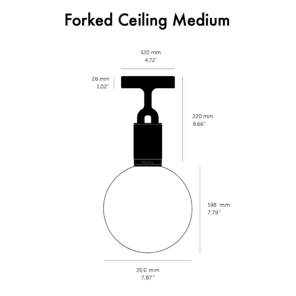 Forked ceiling dimensions