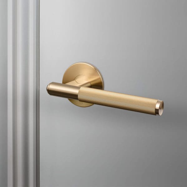 Door handle Fixed Linear Brass 1
