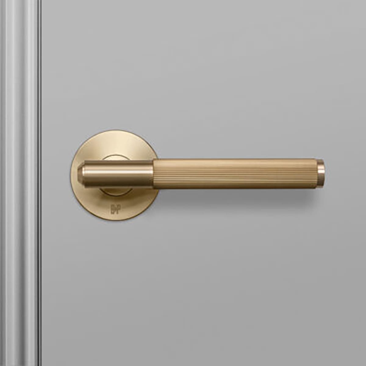 Door handle Fixed Linear Brass 2