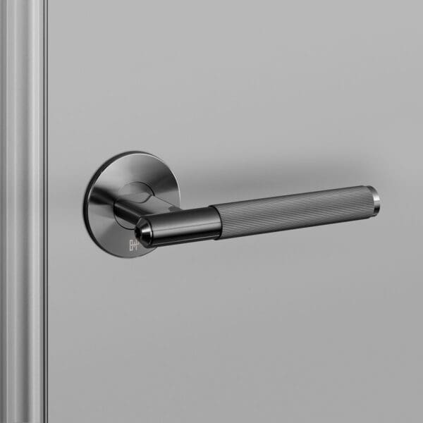 Door handle Fixed Linear Gun metal 1