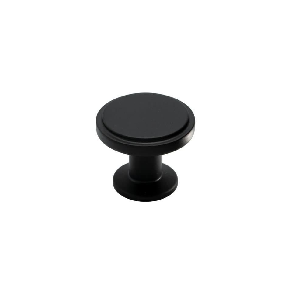 Knopp Uno Matt Svart - metall