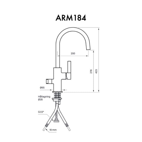Tapwell dimensioner ARM184