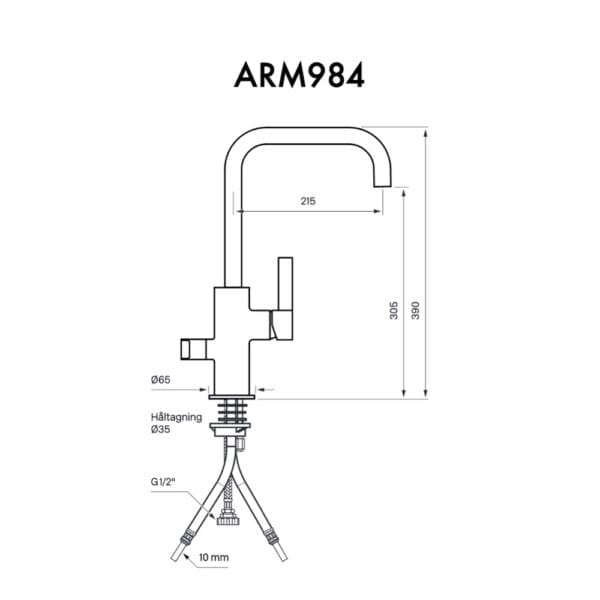 Tapwell dimensioner ARM984