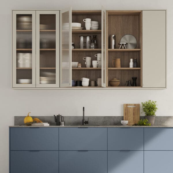 Beslag Design Profilhandtag Handtag Side Stormbla Bla Knopp Skye Kalkgra