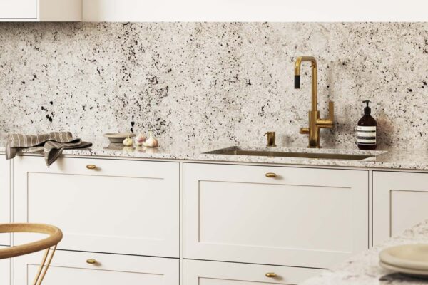 Kök med bänkskiva Granit Colonial White