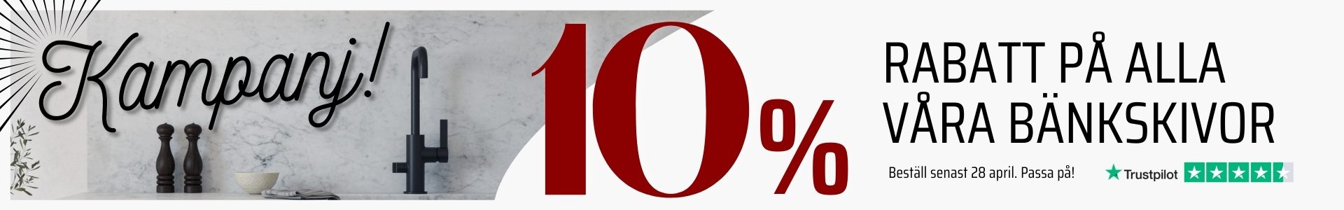 Kampanj bänkskivor sten 2026 Kampanj bänkskivor sten 2026