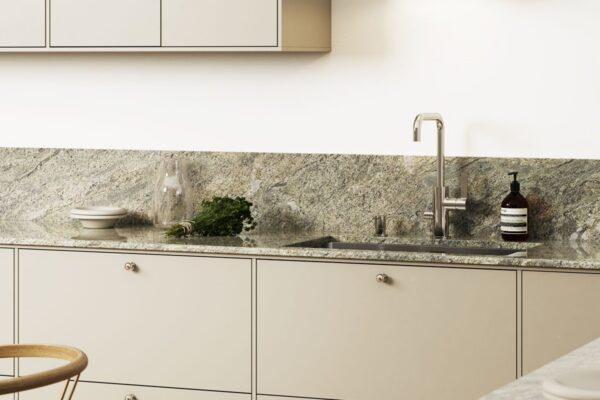 Kök Ikea Havstorp Beige bänkskiva Granit Lemon Ice Frontapply